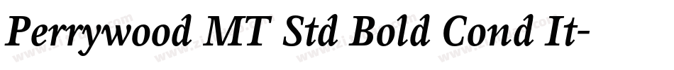 Perrywood MT Std Bold Cond It字体转换